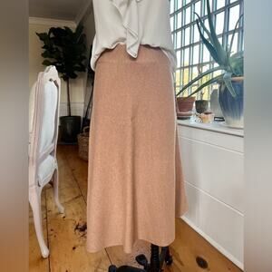 NWT Liz Claiborne Sign Carmel Heather Knit Skirt, Sweater Skirt- Small